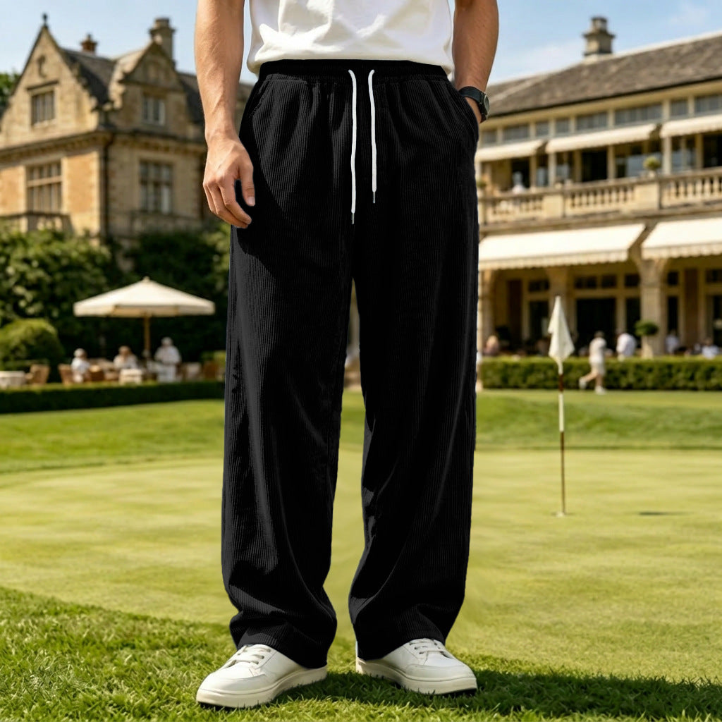 Pantalon casual non extensible pour hommes Corduroy