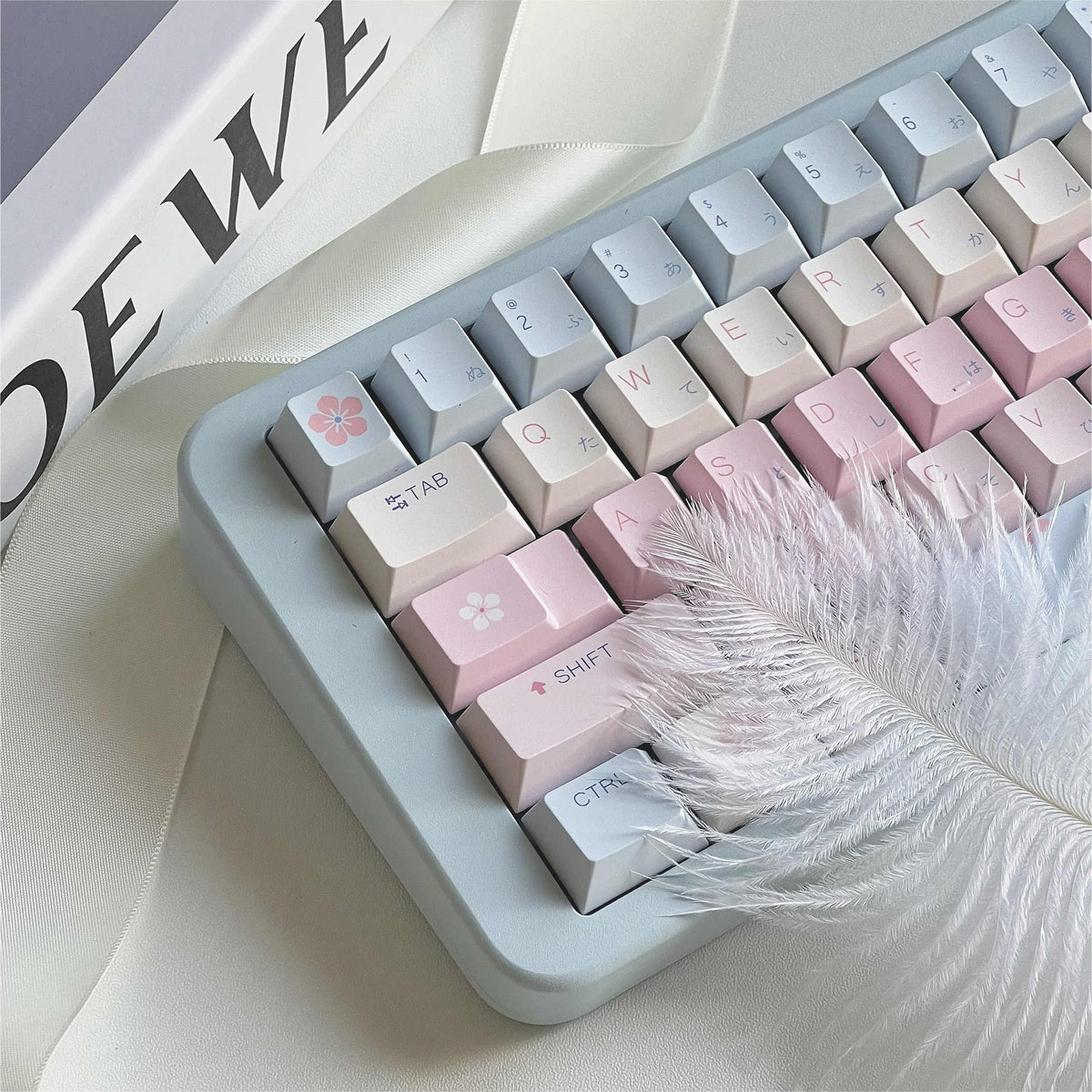 Clavier mécanique imprimé simple et mignon