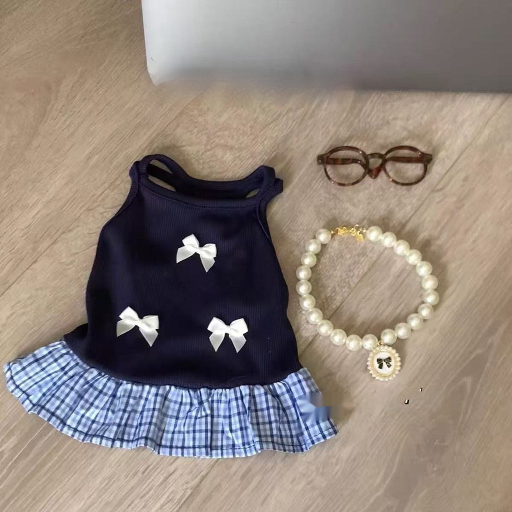 Robe de Veste Petit Chat et Chien Style Preppy