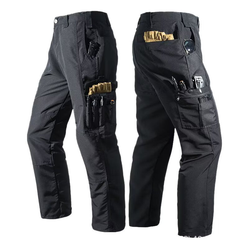 Pantalon de travail occasionnel multi-pocket à jambe droite Pantalons