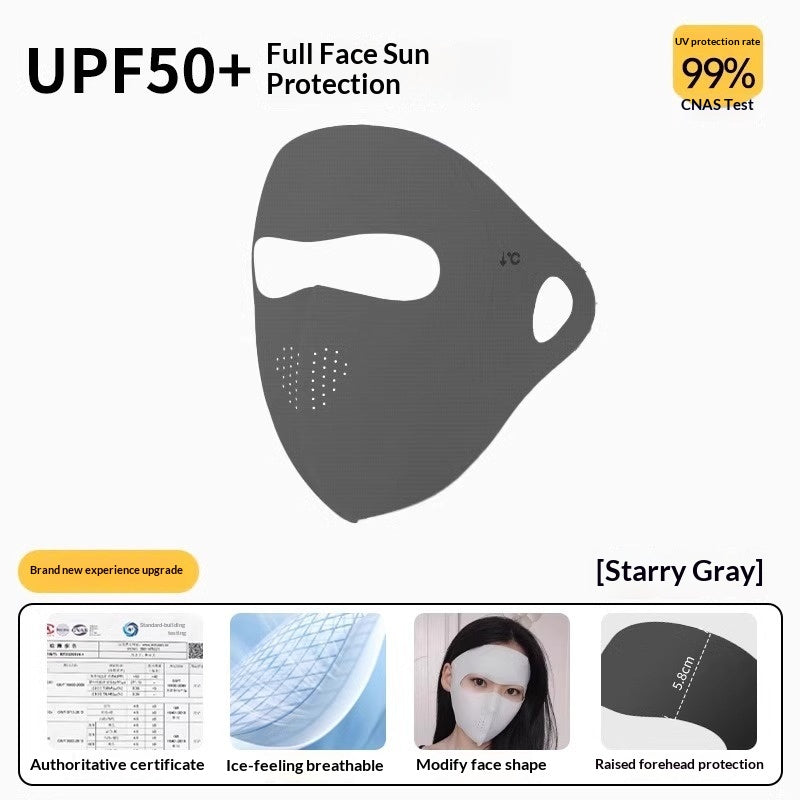 Été Yang Ice Silk Face Masque Cyclisme Soleil-Protection Masque Protection