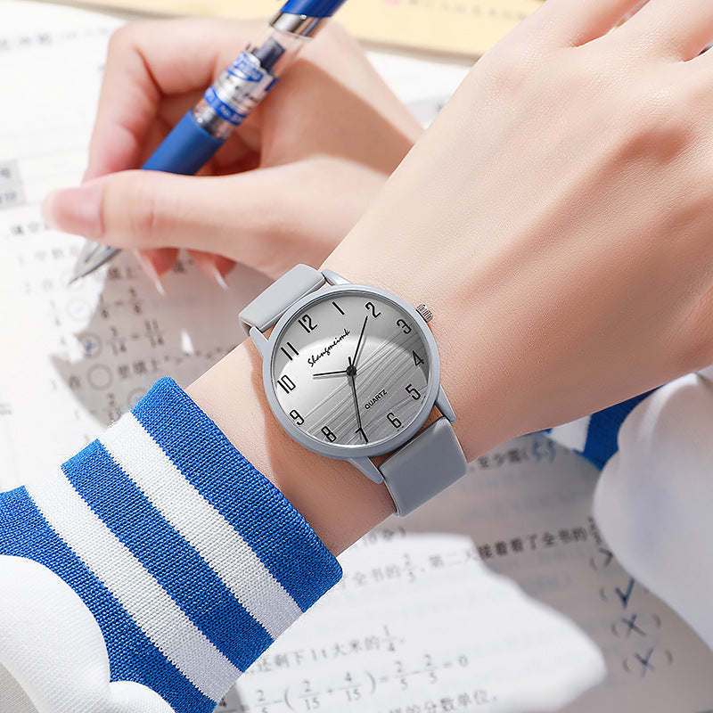 Casual simple Jelly couleur montre pour femmes
