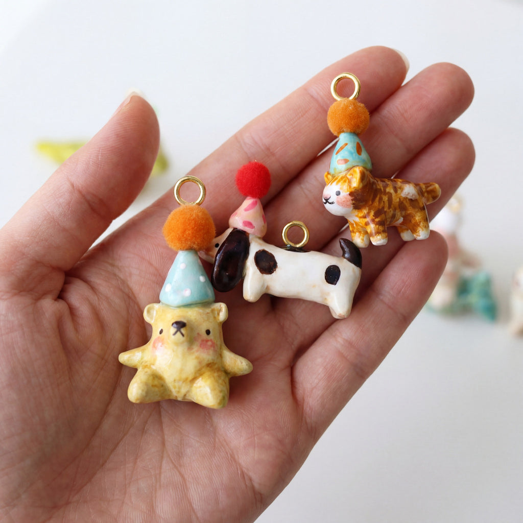 Puppy d'animaux série Zircon pendentif