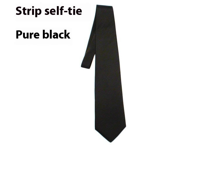 8CM Tie hommes formelle porter des affaires noir combinaison main travail