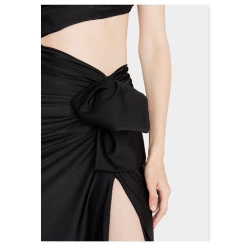 Robe élastiquée à épaule à manches longues pour femmes