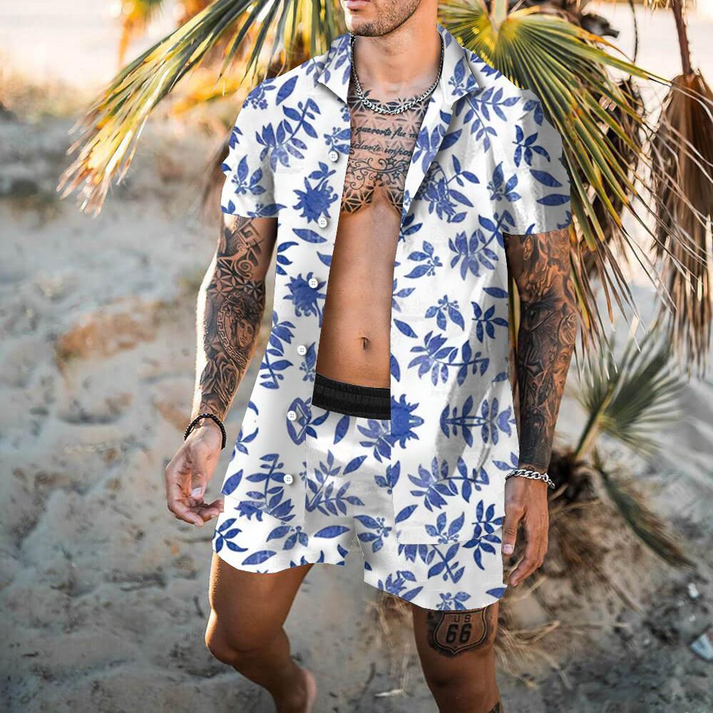 Ensemble de chemise et de shorts pour homme imprimé en 3D