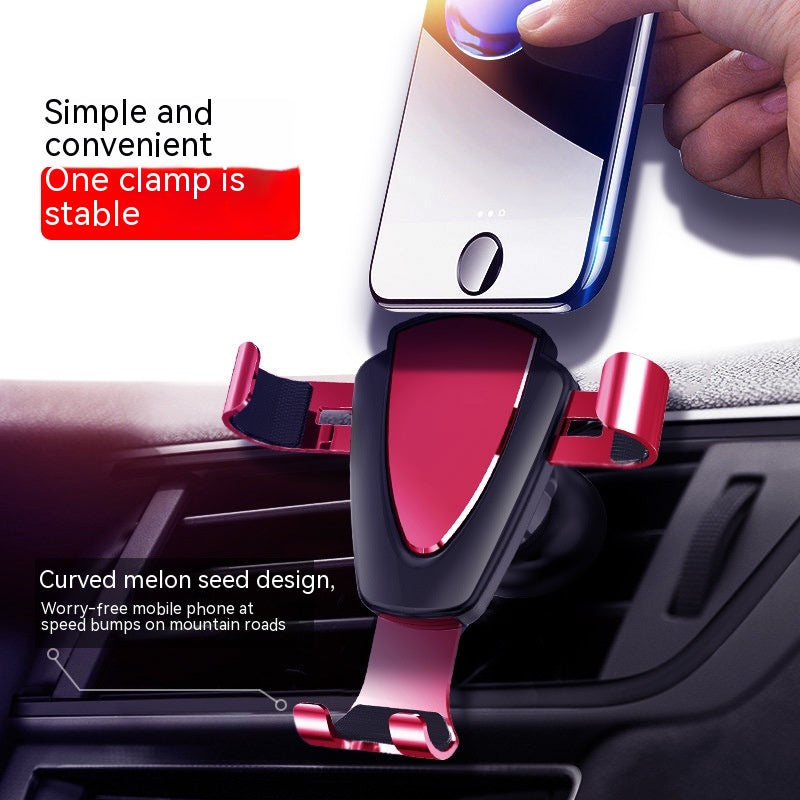 Car Sensor Gravity Bracket Air Outlet Universal Metal Car Navigation Bracket de téléphone mobile