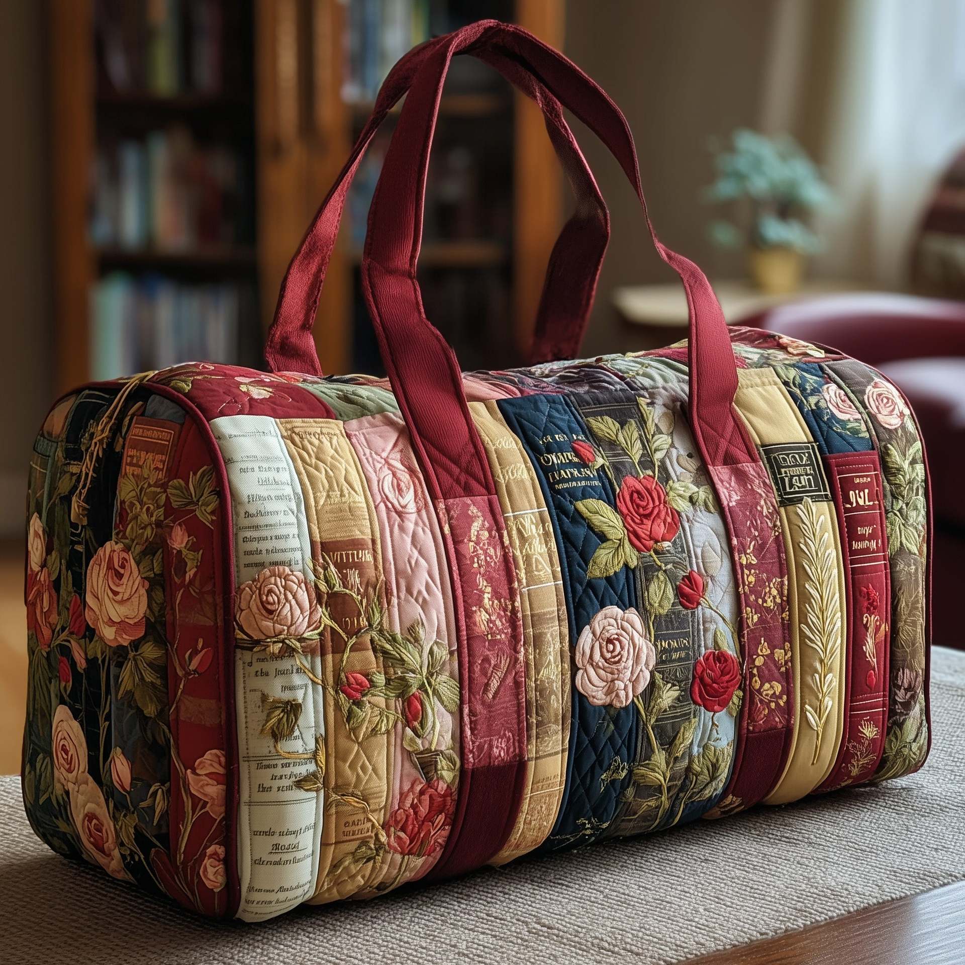 Série Bookwind Short-Distance Handheld Brodery matelassé sac de voyage multi-fonctionnel
