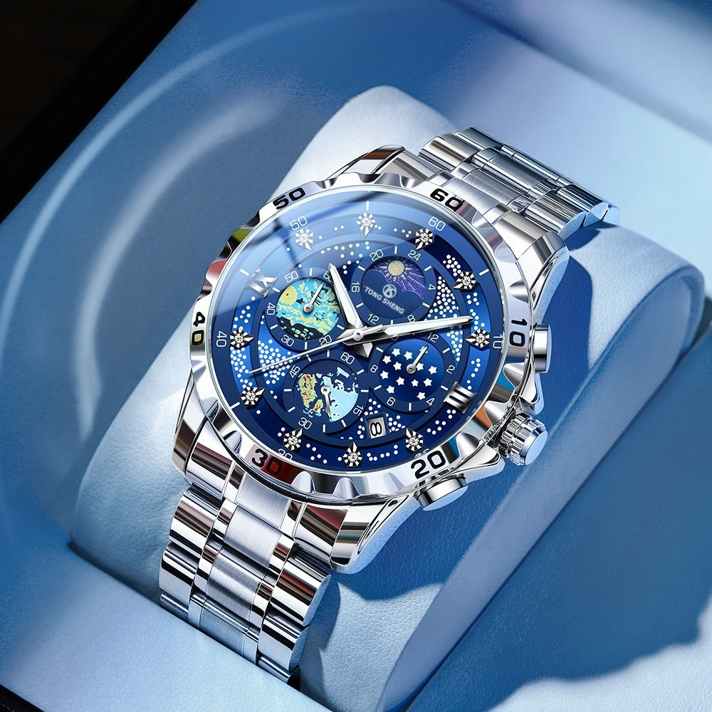 Entièrement automatique étanche montre étudiante élégante avec un cadran lumineux et un calendrier