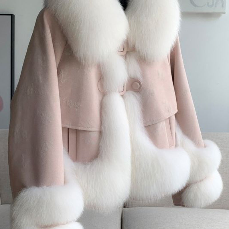 Short hiver épaissé chaud mode Jacket femmes