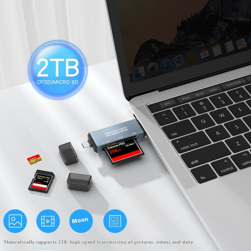 Cf lecteur de carte SD voiture USB Trois en un