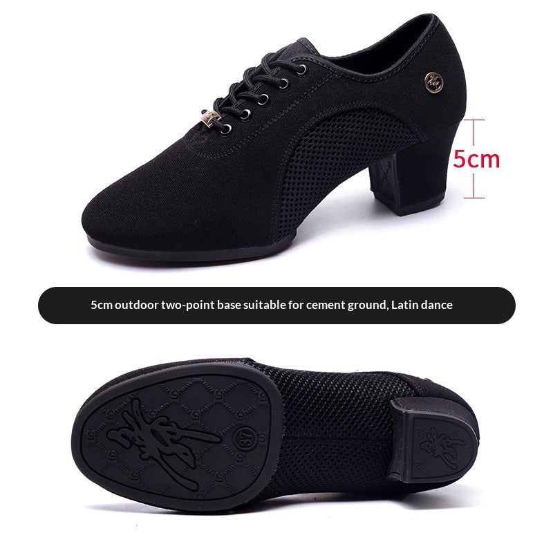 Mesh Oxford Cloth Chaussures professionnelles de danse latine pour l'été