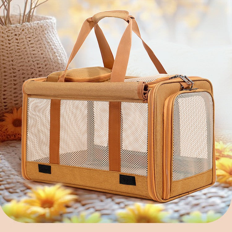 Portable Space-Oxford Cloth Single-Sholder Folding Cat and Dog Carrier