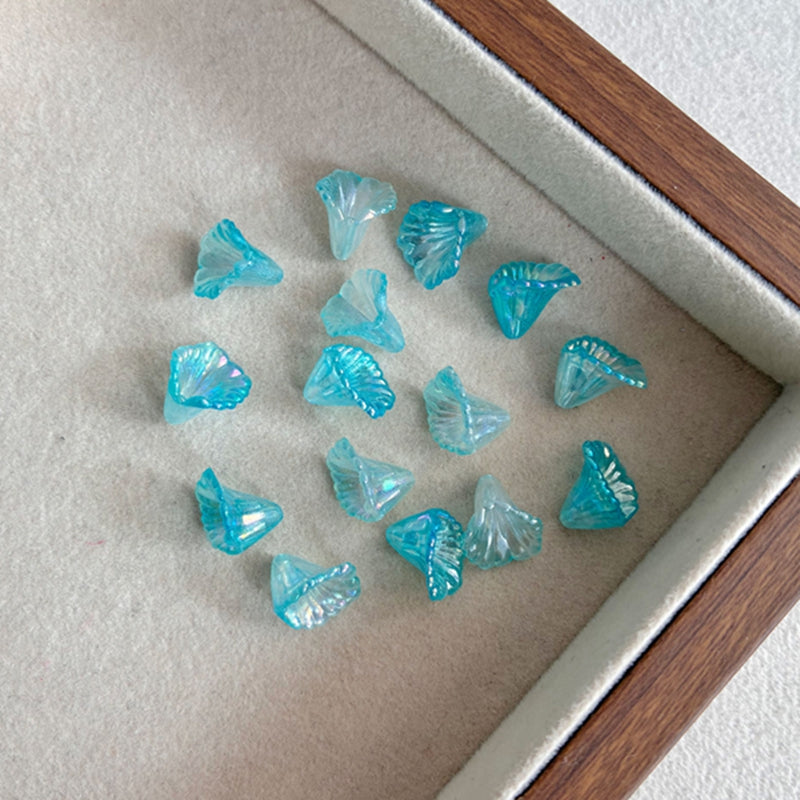 Graduent Iridescent Trumpet Fleurs perles acryliques