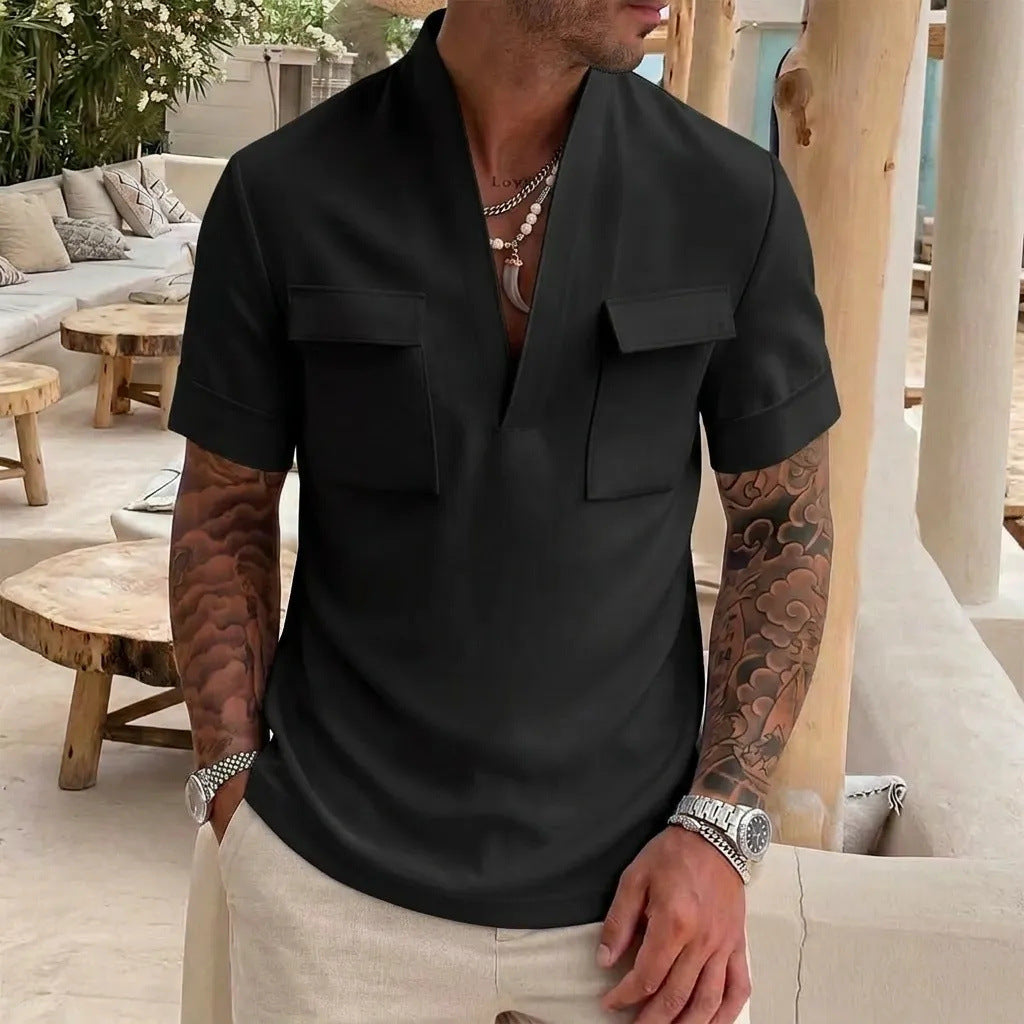 Chemise de base pour hommes occasionnels