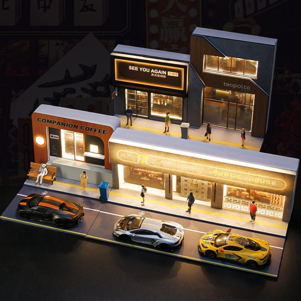 Bar Coffee Shop Lifelike Miniature Scene Architectural Model