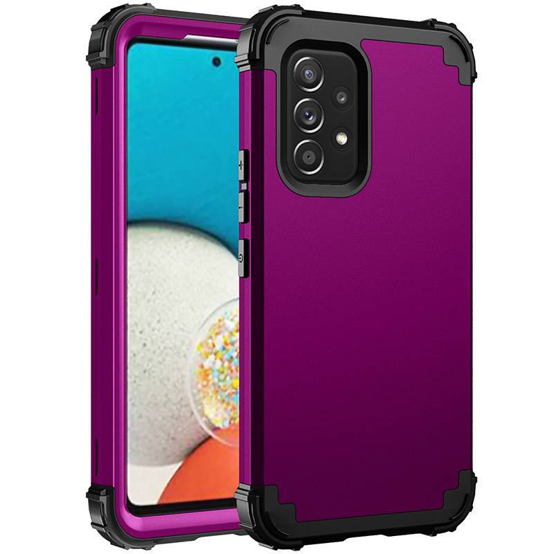 Silicone PC 3-en-un Étui de téléphone tout inclus résistant à la chute