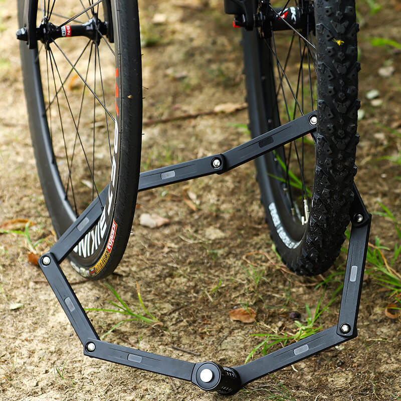Vélo Mot de passe pliant Antivol Chaîne de vélo Lock équipement d'équitation