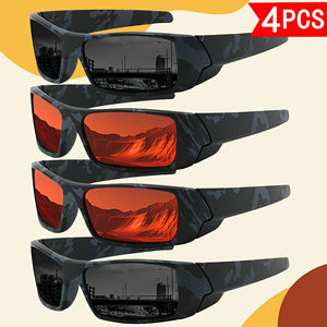 Ensemble de Lunettes de soleil 4 PCS Polarized Sport pour hommes