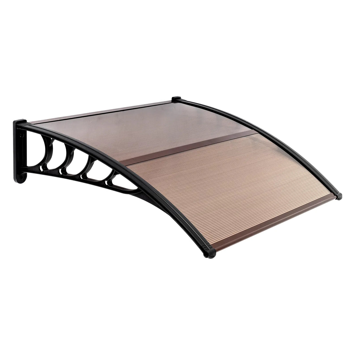 100 x 96cm Maison Application porte et fenêtre couverture de pluie Eaves Brown Board & Black Holder