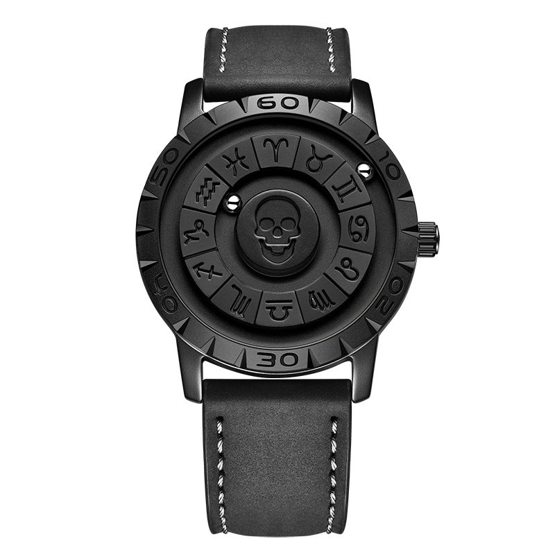 Montre de suspension magnétique pour hommes Montre de quartz créative