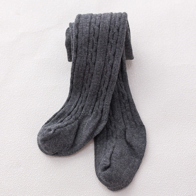 Pantyhose de mode simple pour bébé en coton
