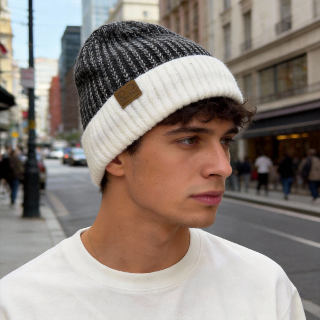 Chapeau de bonnet d'hiver chaud pour hommes doublé d'une tête épaisse coupe-vent