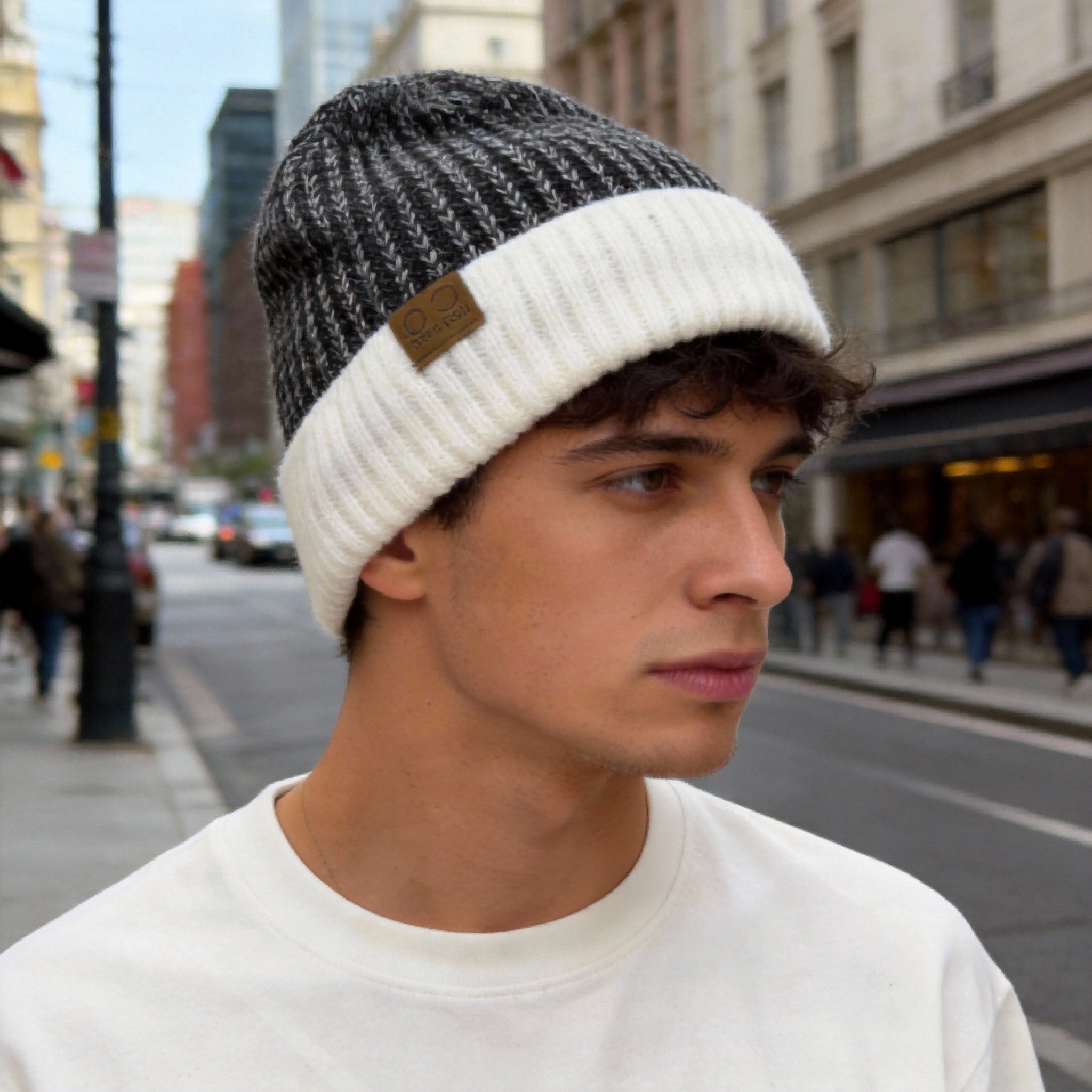 Chapeau de bonnet d'hiver chaud pour hommes doublé d'une tête épaisse coupe-vent