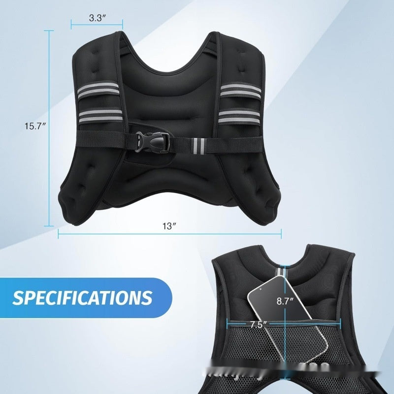 Poids Vest Epaule Plus Veste Plus Tailles Bande réfléchissante