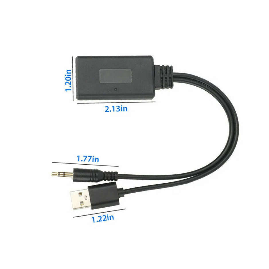 2 En 1 USB Bluetooth 5.0 Récepteur adaptateur sans fil pour PC Kit de voiture