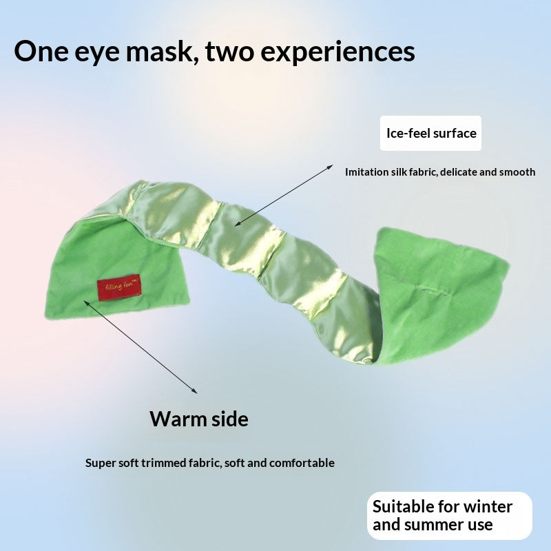Perle de verre tout-saison rempli Respirant Masque des yeux gravitationnel