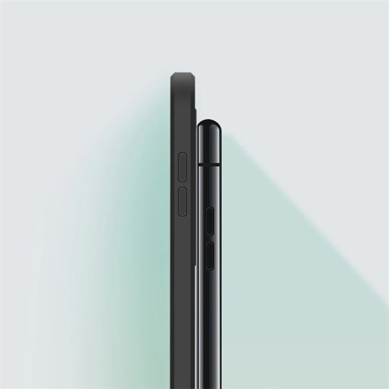 Coque de téléphone de protection arrière de couleur solide de mode simple
