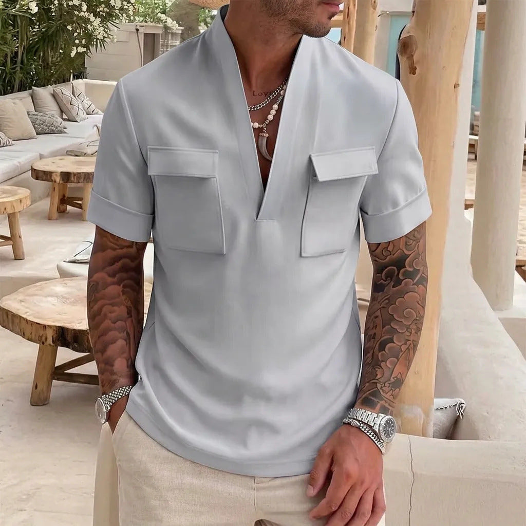 Chemise de base pour hommes occasionnels
