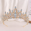 European And American Maridal Crown Baroque Style Élégant Strass Accessory