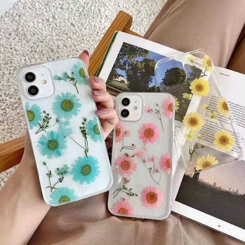 Epoxy Daisy Immortal Flower IPhone13Pro Cas de téléphone portable approprié