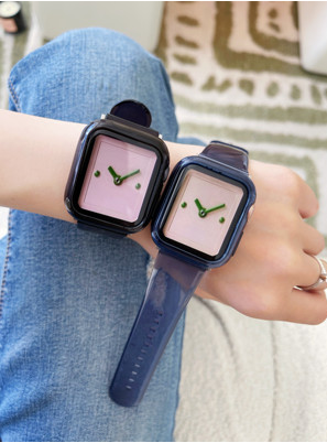 Marron transparent adapté pour Iwatch Watch Strap
