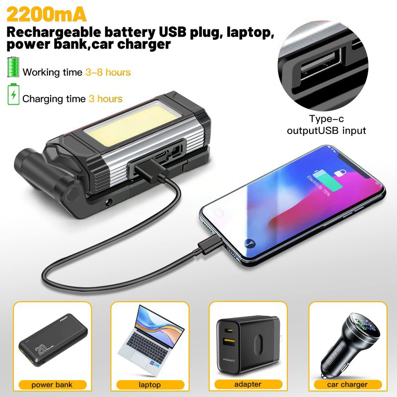Lampe de travail rechargeable 2 Pack