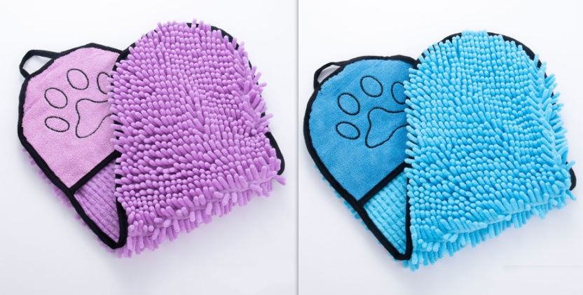 Chiens Chats Serviettes Chien Super Absorbant Peigne de bain Microfibre Serviettes de bain Bain de chat à séchage rapide