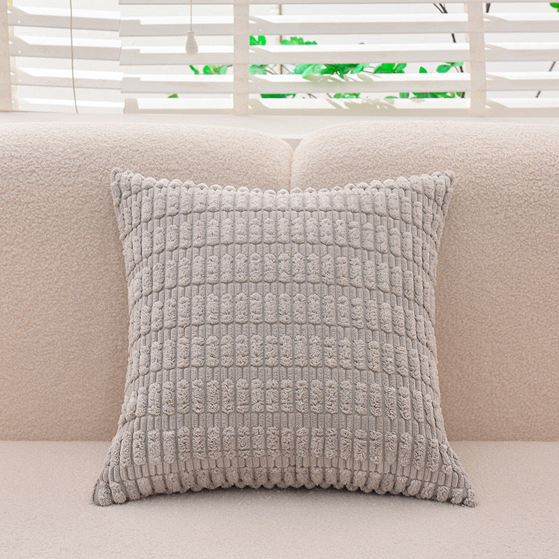 Moderne Minimalist Corduroy Couvercle de coussin de canapé en grain de blé