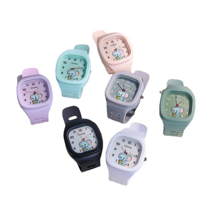Mignon Silicone Trendy Luminous Sports Place étudiante Montre de beau look