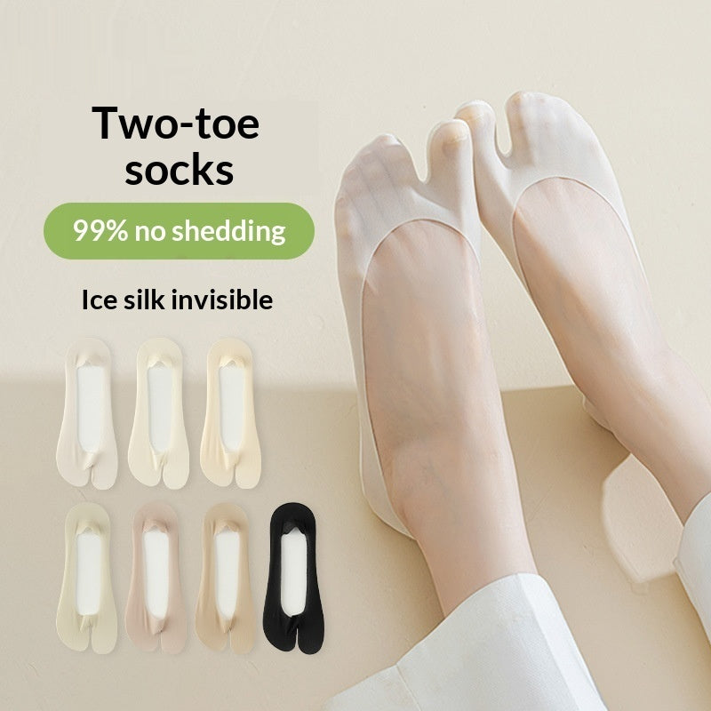 Chaussettes de bateau antidérapantes invisibles en silicone