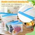 Sacs de rangement en silicone réutilisables