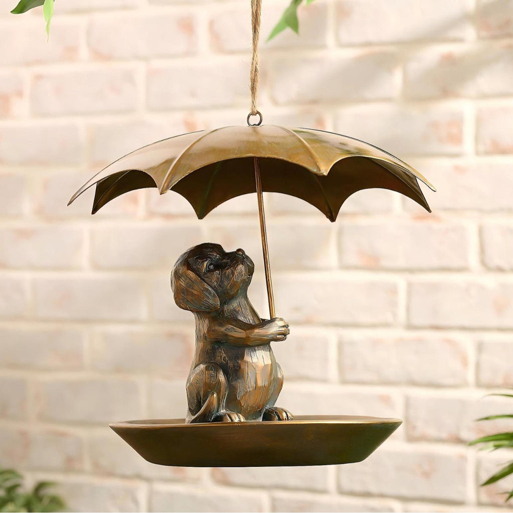 Accueil Nourriture d'oiseaux en forme de parapluie portable créatif