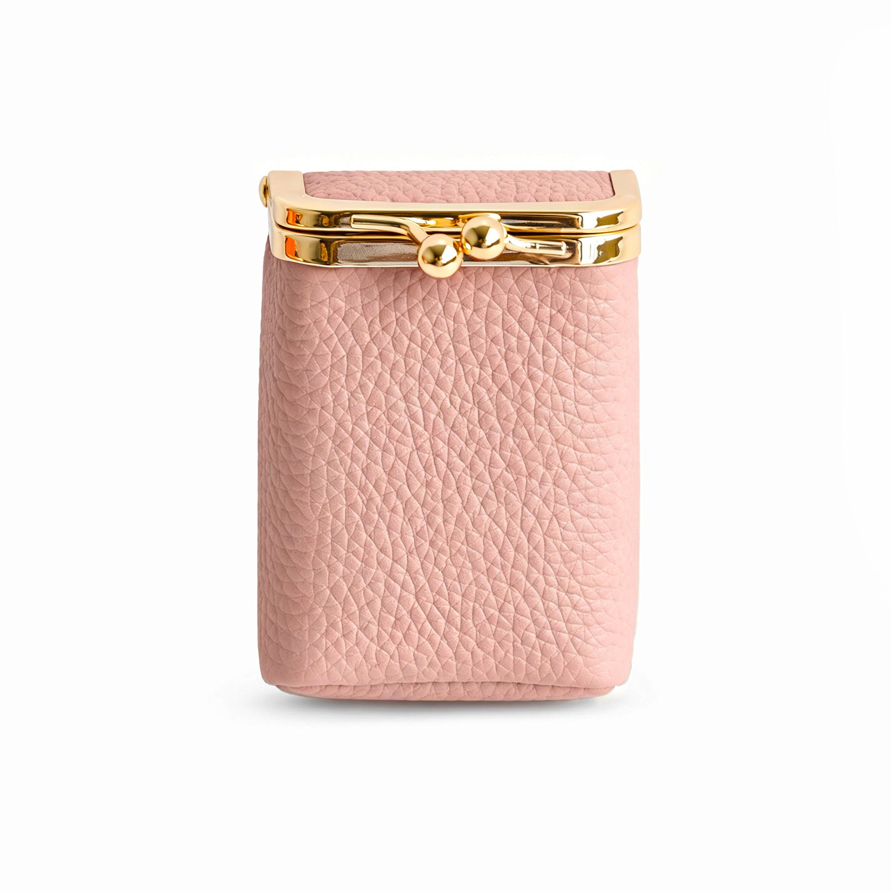 Mini sac rouge à lèvres en cuir