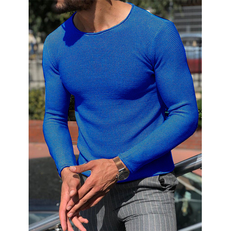 Chandail casual cou d'équipage pour hommes mode