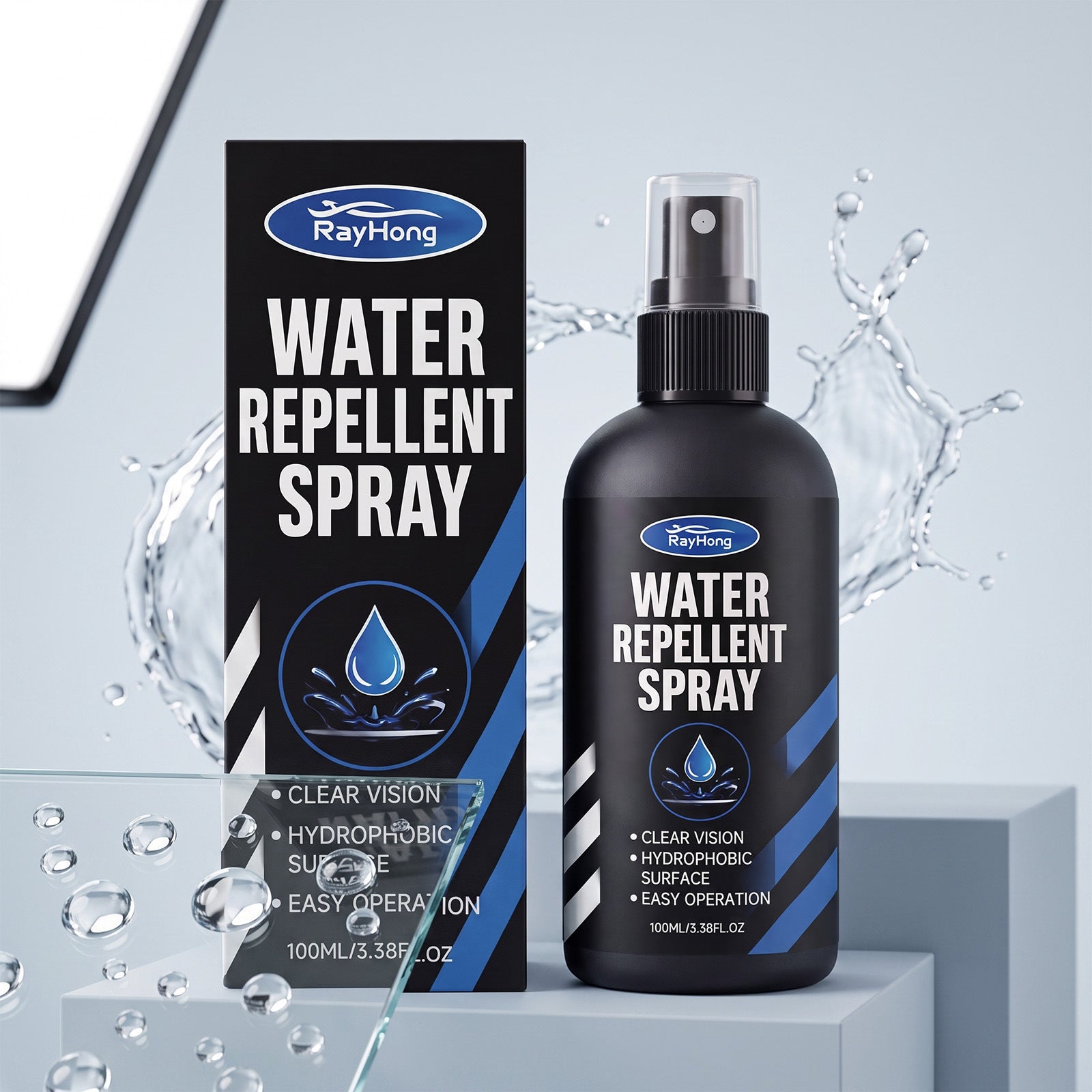 Automotive Glass Waterproof Spray Cleaning Automotive Glass Surface Oil Film Polissage Wat