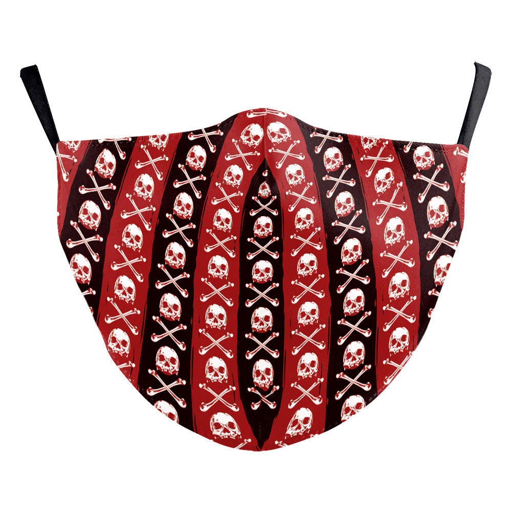 Wansheng impression numérique visage animal tigre oreille suspension masque double couche