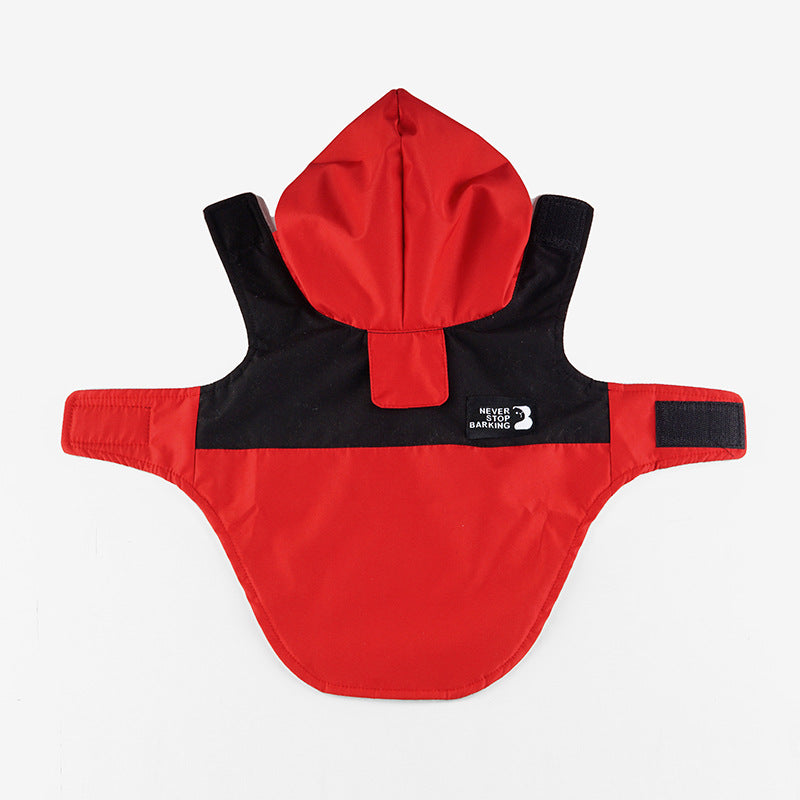 Couleur Contraste Patchwork Dog Raincoat