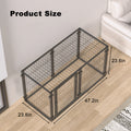 Crate de chien de 47,2" pour petits chiens de taille moyenne