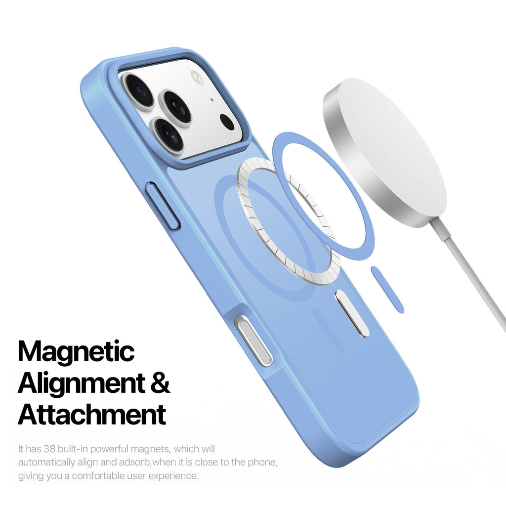 Magnetic Skin-feel Minimalist Matte transparent Couverture arrière